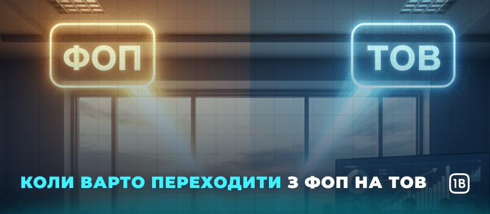 Коли варто переходити з ФОП на ТОВ